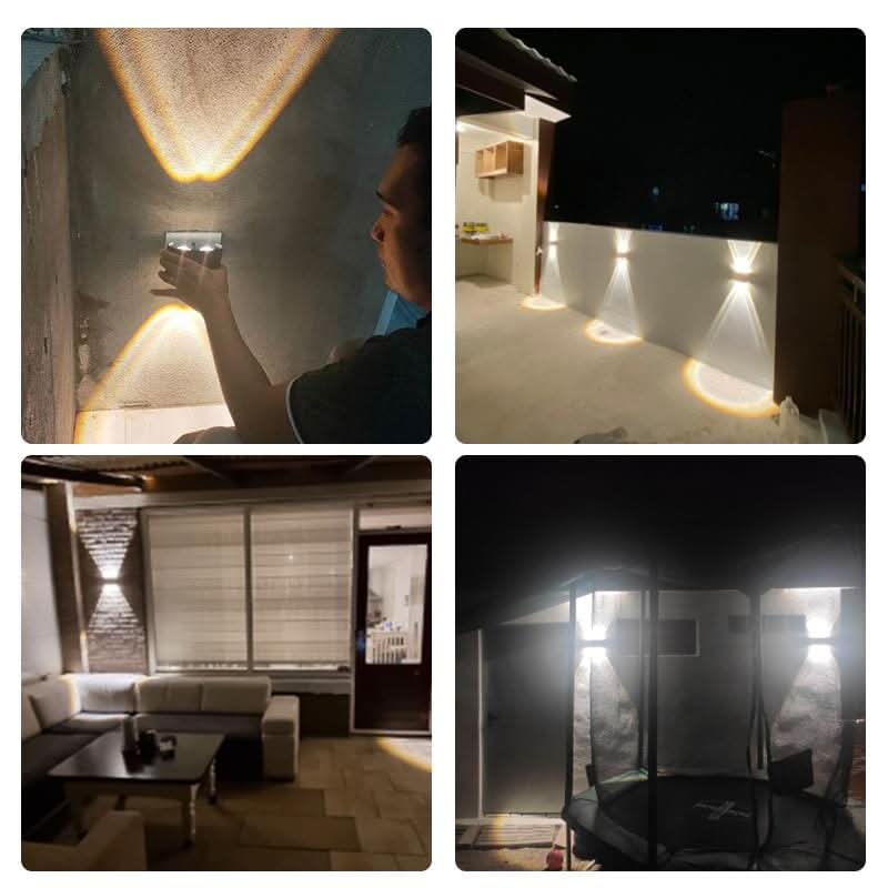 Lámpara de pared exterior LED a prueba de agua – Iluminación exterior elegante y eficiente en energía de aluminio