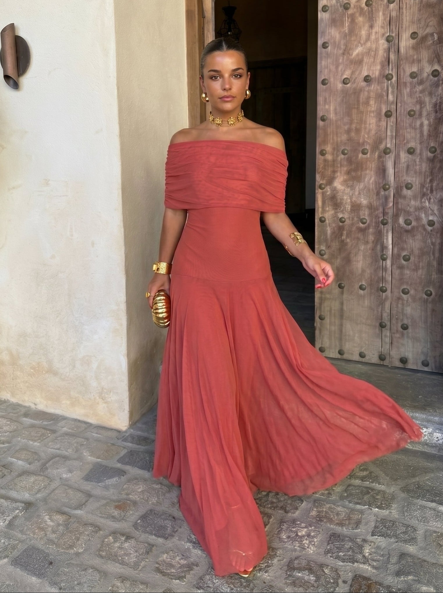 Vestido Valencia Maxi sin Tirantes