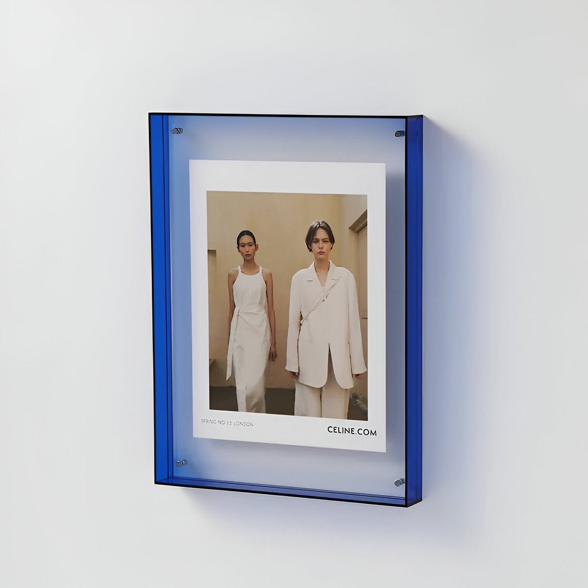 Marco de Fotos Acrílico de Doble Capa para Pared o Mesa en 9 Colores y 5 Tamaños