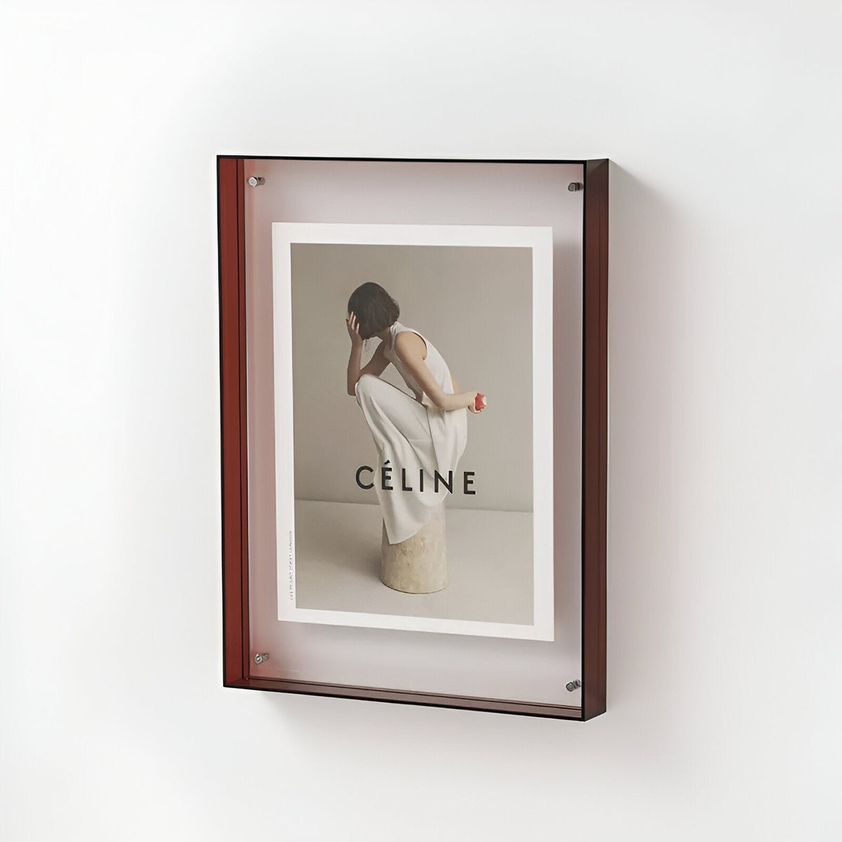 Marco de Fotos Acrílico de Doble Capa para Pared o Mesa en 9 Colores y 5 Tamaños