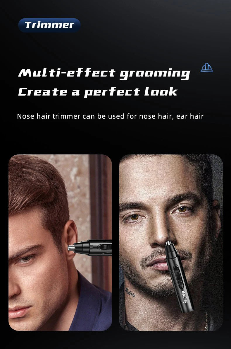Razor profesional para vello de nariz y orejas sin dolor para hombres y mujeres – Recargable