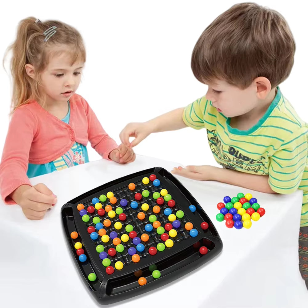 Jeu de stratégie de société avec 80 billes colorées pour toute la famille