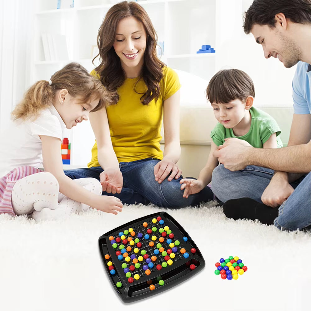 Juego de Mesa de Estrategia con 80 Bolas de Colores para Familia