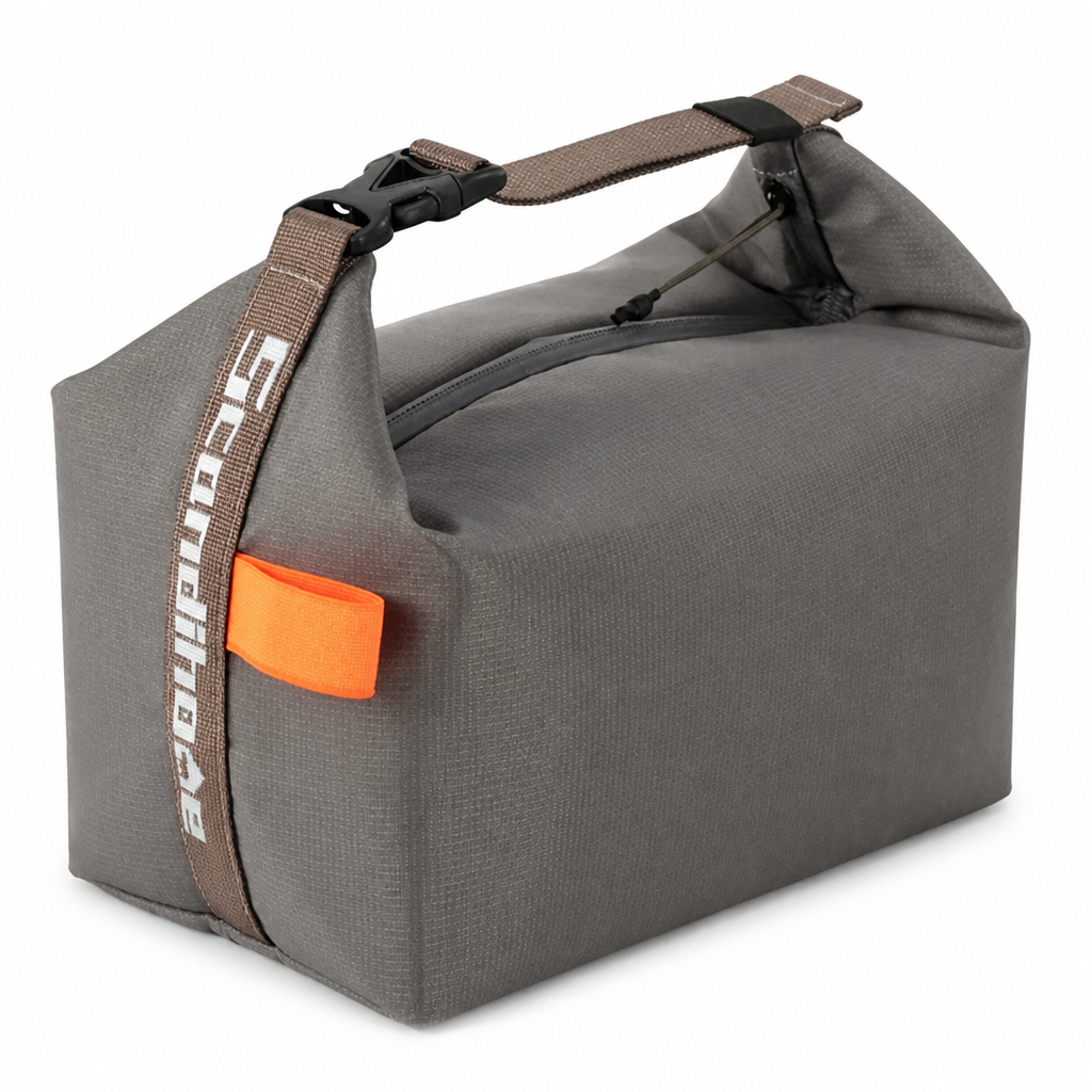 Opvouwbare thermische lunchtas met rits en handvat