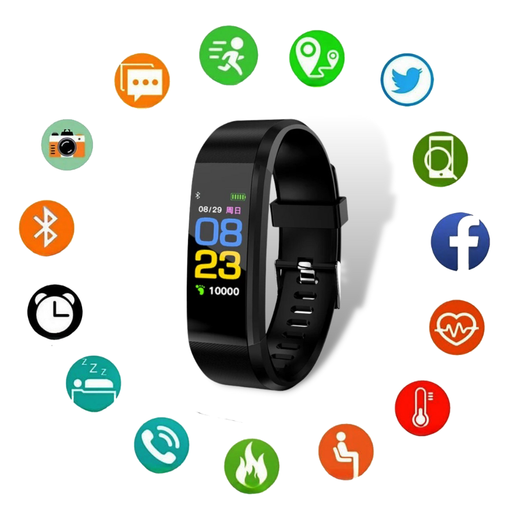 Reloj de Fitness para Personas Mayores de Silicona Impermeable