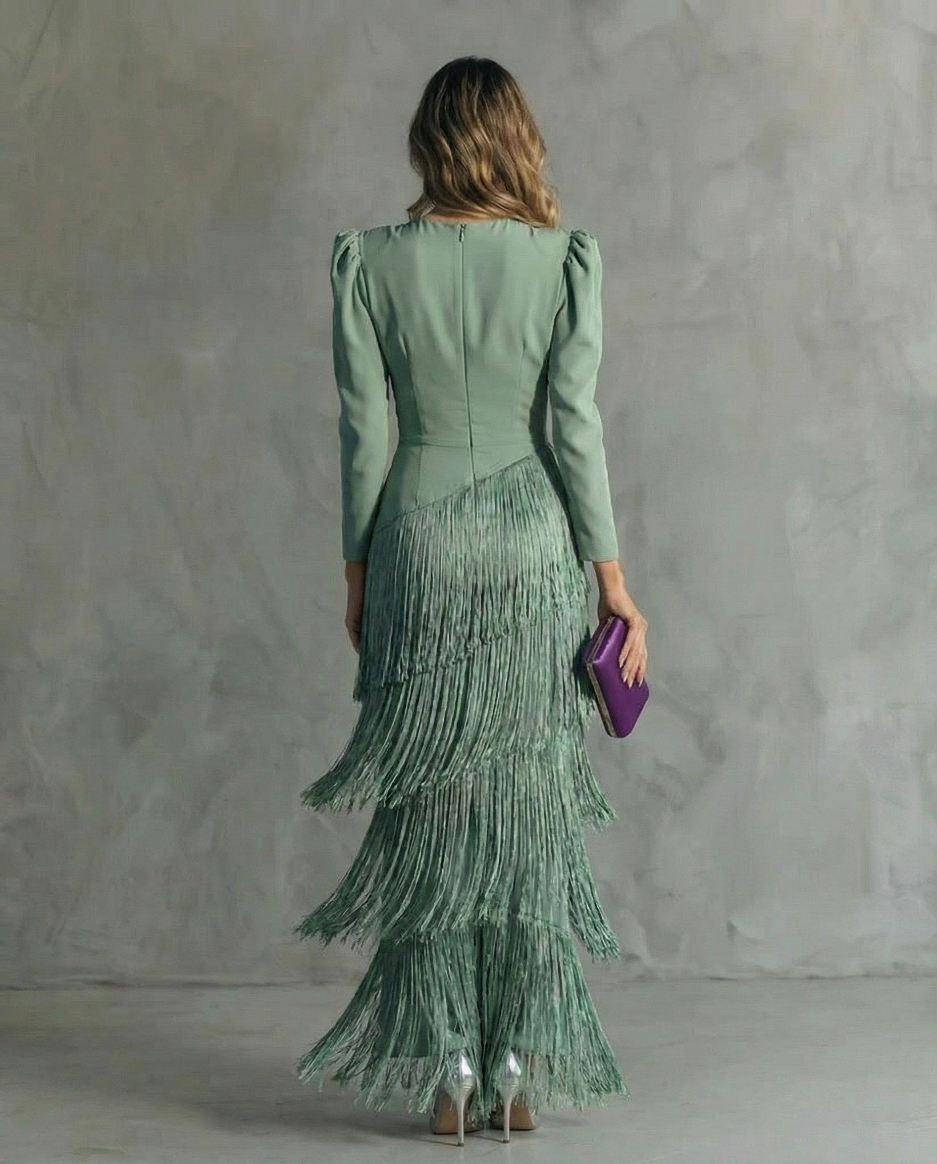 Vestido Midi con Flecos para Mujer | Estilo Sofisticado y Fluido