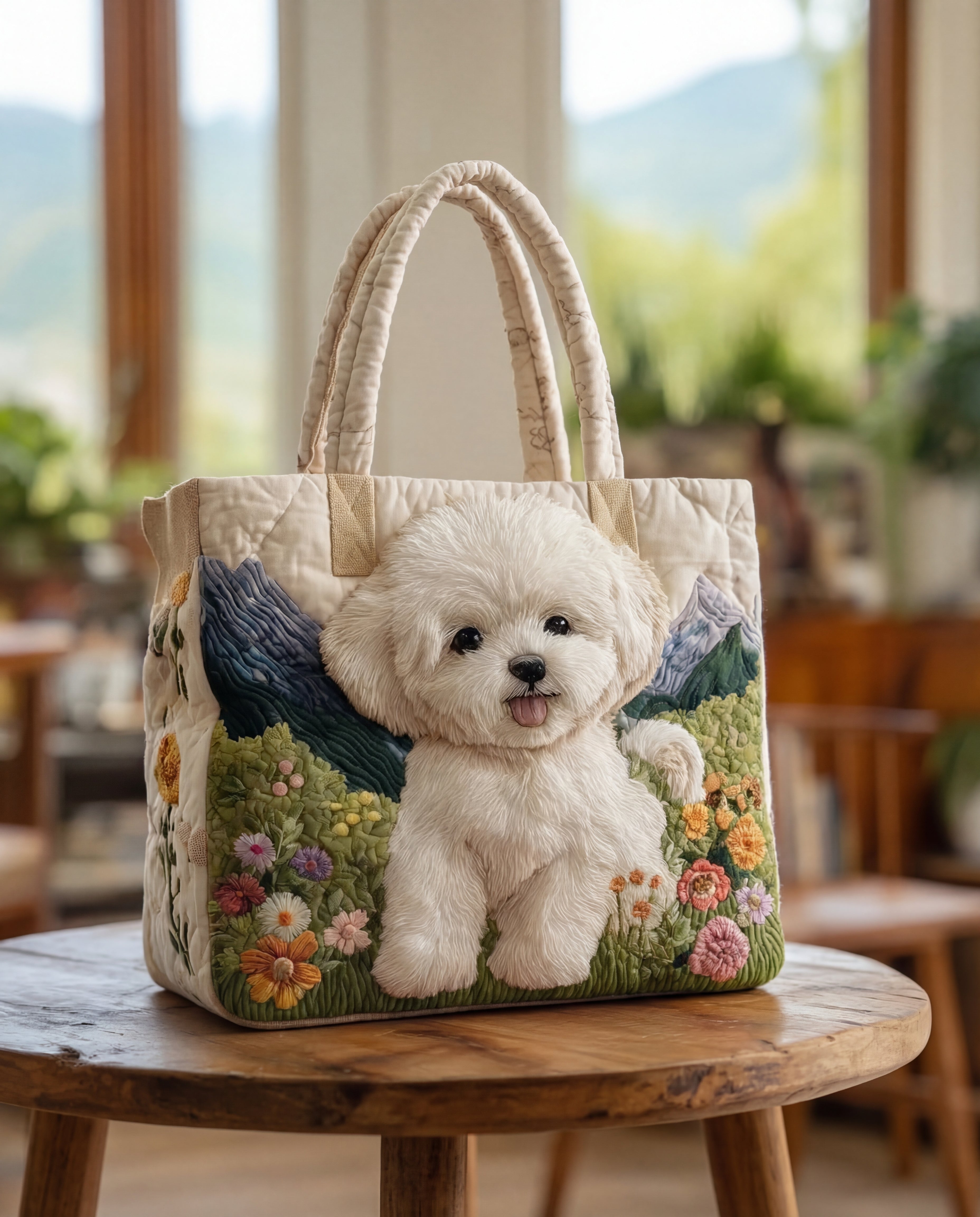 Bolso Tote Artesanal | Diseño Perro Encantador