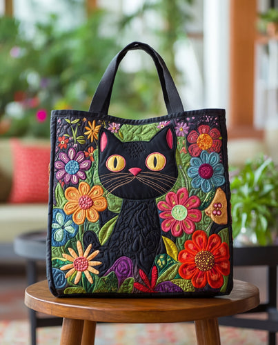 Bolso Tote Artesanal | Gato Negro Encantado