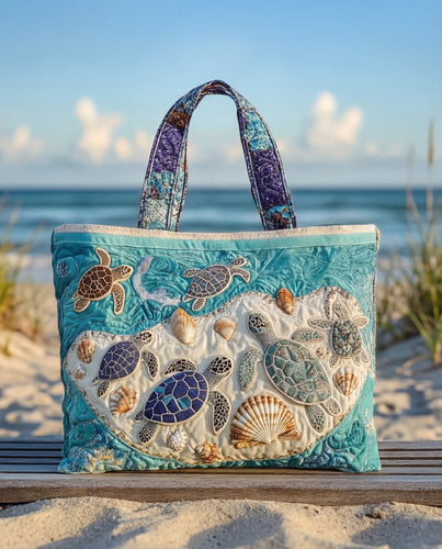 Bolso Tote Artesanal | Diseño Tortugas Abrazadas