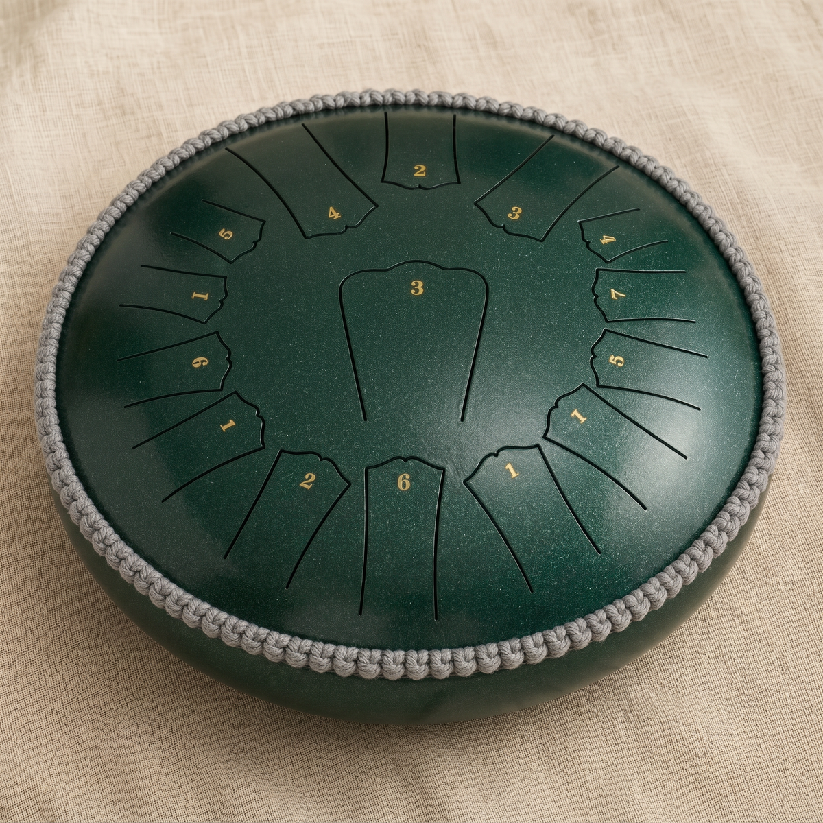 Tambor de Acero Tipo Rain Drum, Escala Pentatónica 432Hz para Meditación
