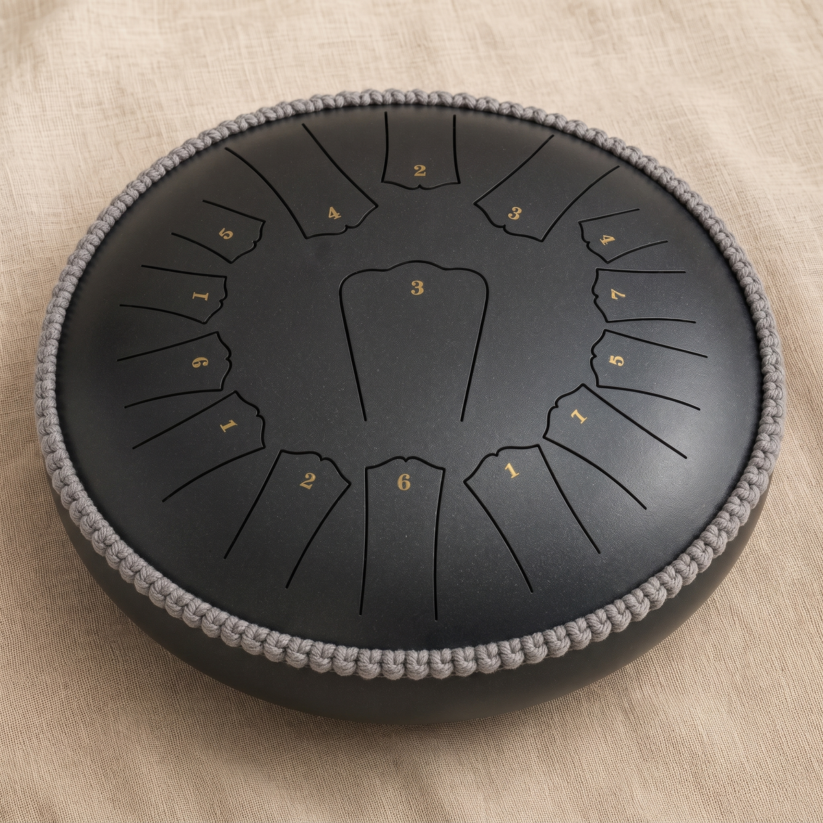 Tambor de Acero Tipo Rain Drum, Escala Pentatónica 432Hz para Meditación