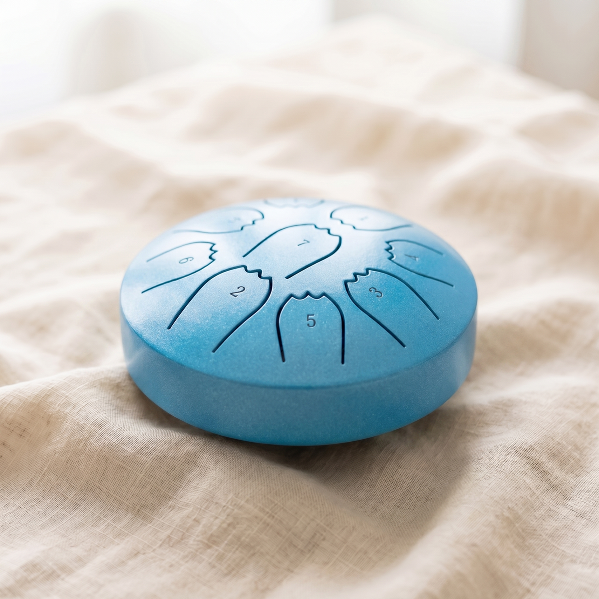 Tambor de Acero Tipo Rain Drum, Escala Pentatónica 432Hz para Meditación