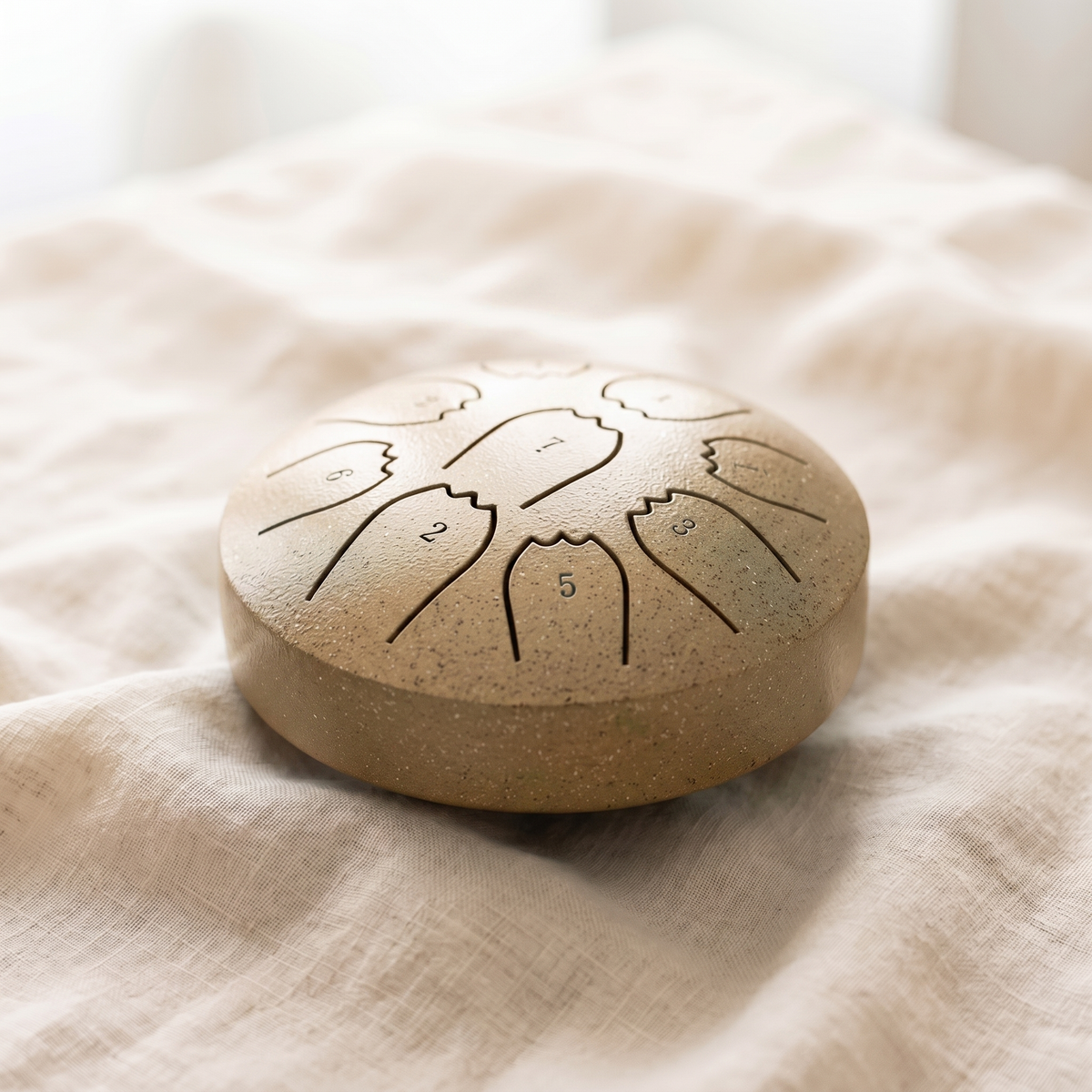 Tambor de Acero Tipo Rain Drum, Escala Pentatónica 432Hz para Meditación
