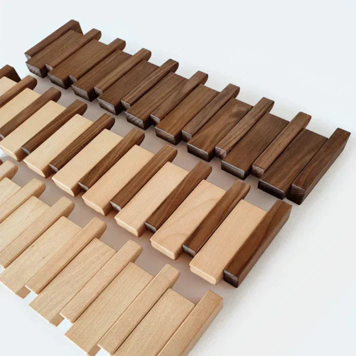Primo | Perchero de Madera en Forma de Piano | Diseño Elegante | Madera Duradera