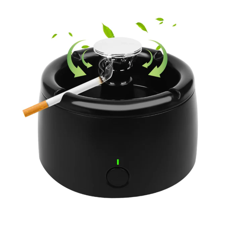 Cenicero Recargable Sin Humo con Purificación de Aire – Compacto, Silencioso, Portátil para Casa, Oficina y Auto