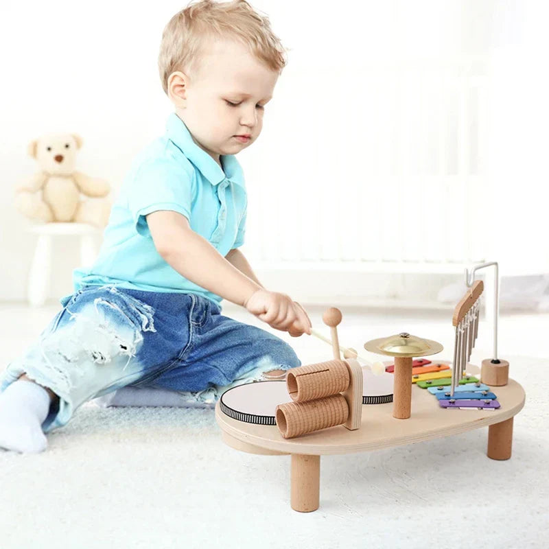 SonajeroWood – Set de instrumentos musicales de madera para bebés