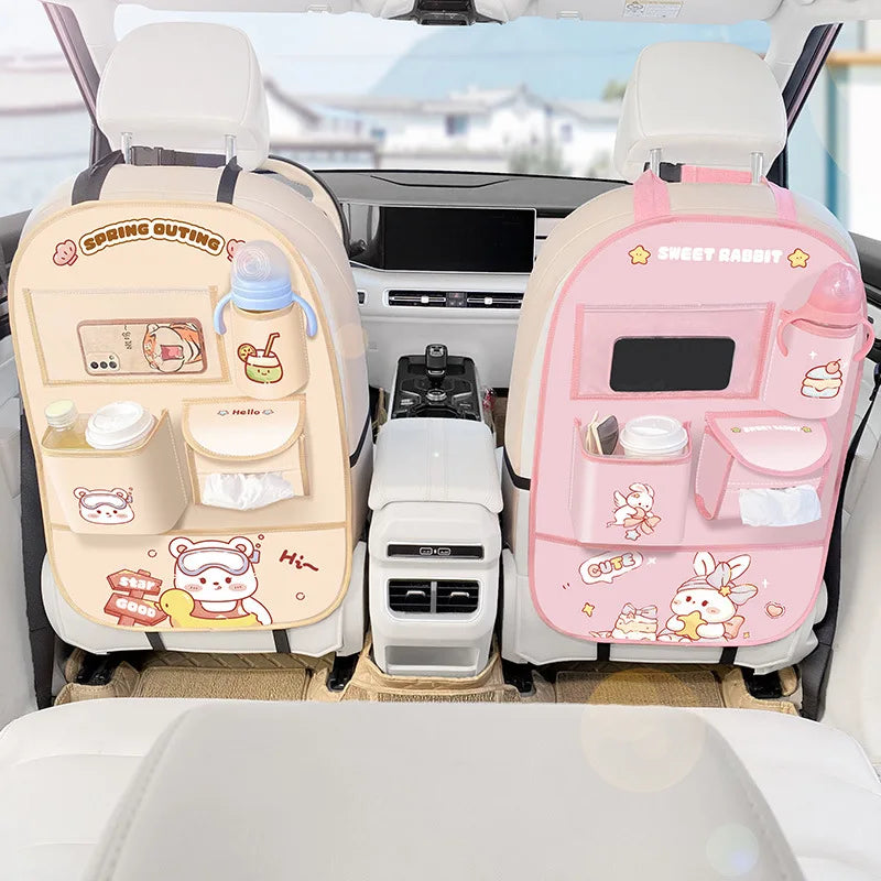 OrganizaViaje – Bolsa organizadora espaciosa para el asiento trasero del coche