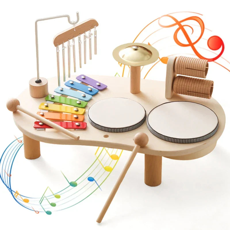 SonajeroWood – Set de instrumentos musicales de madera para bebés