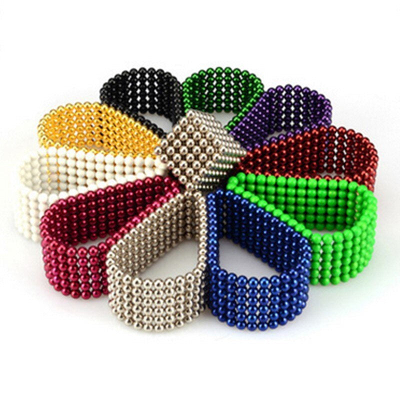 Set van 216 magnetische ballen van 3 of 5 mm voor figuren en constructies