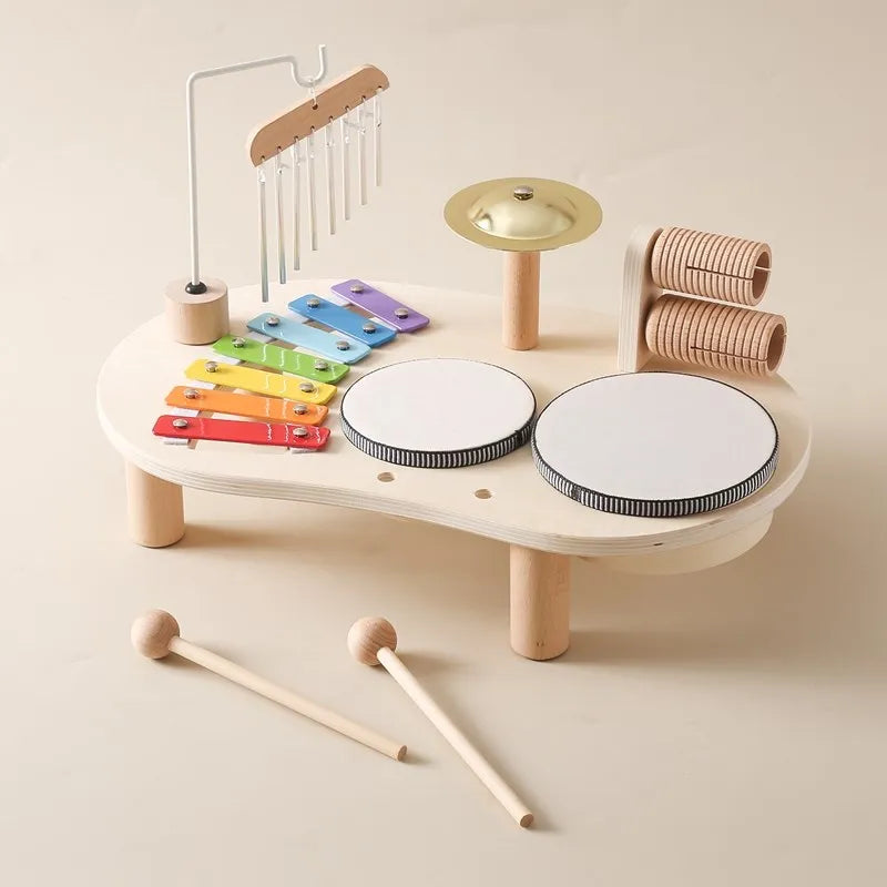 SonajeroWood – Set de instrumentos musicales de madera para bebés