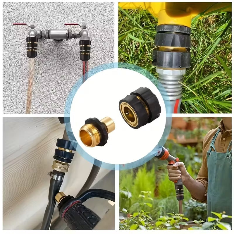 HydroSnap - Conector Rápido para Manguera de Jardín