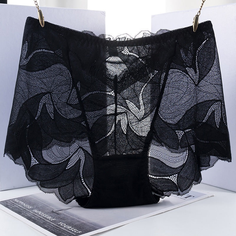 Culotte de encaje para mujer con refuerzo de algodón