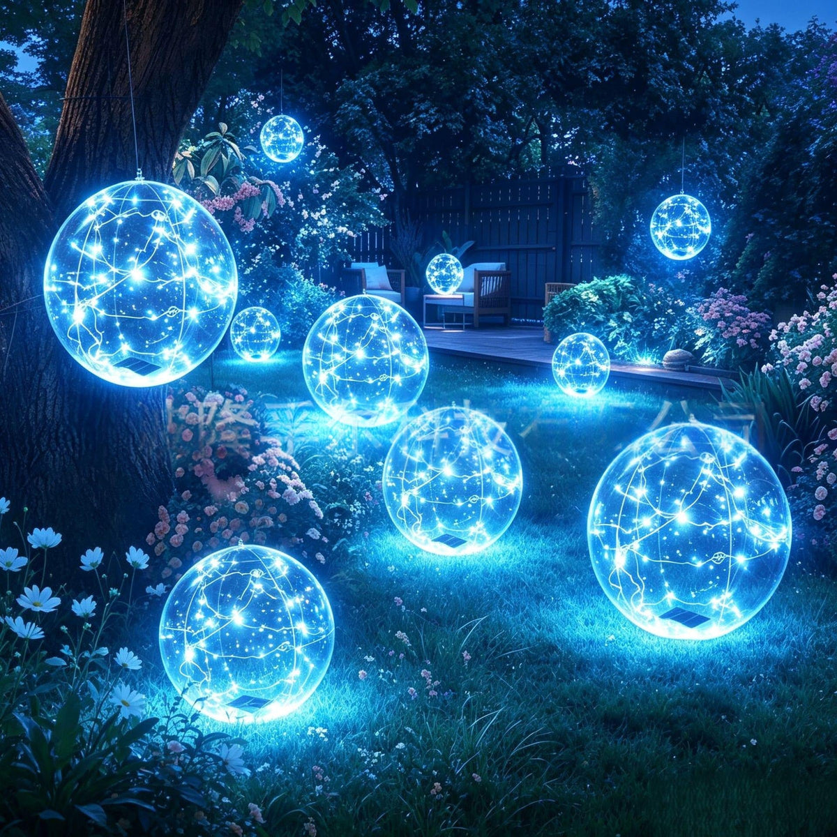 Lámpara Solar Flotante para Piscina y Jardín con 4 Colores de Luz