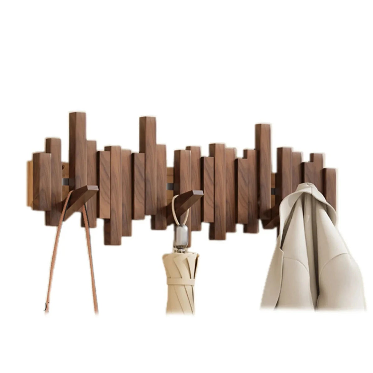 Perchero Estilo Piano - Nogal/Haya - Diseño Elegante
