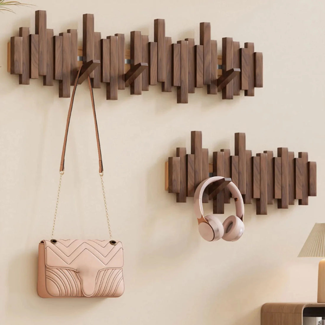 Perchero Estilo Piano - Nogal/Haya - Diseño Elegante