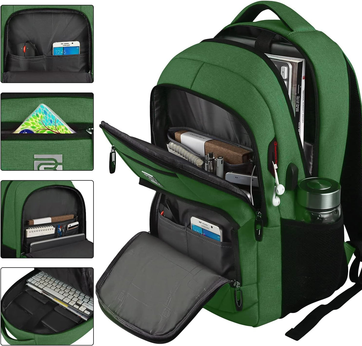 Mochila Delgada Antirrobo para Portátil con Puerto de Carga USB
