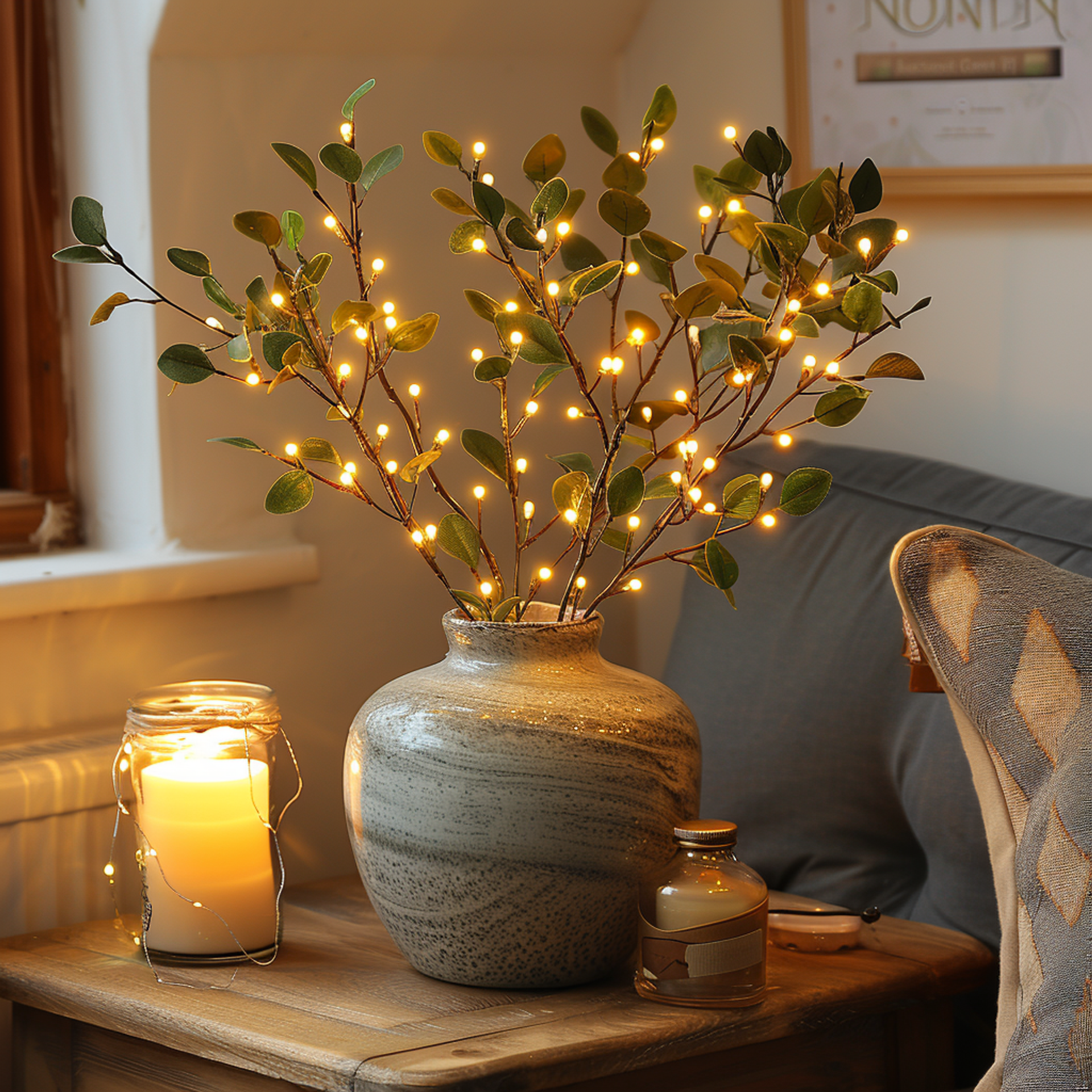 Oliviera | Ramas Luminosas – Esplendor Encantado y Ambiente Cálido