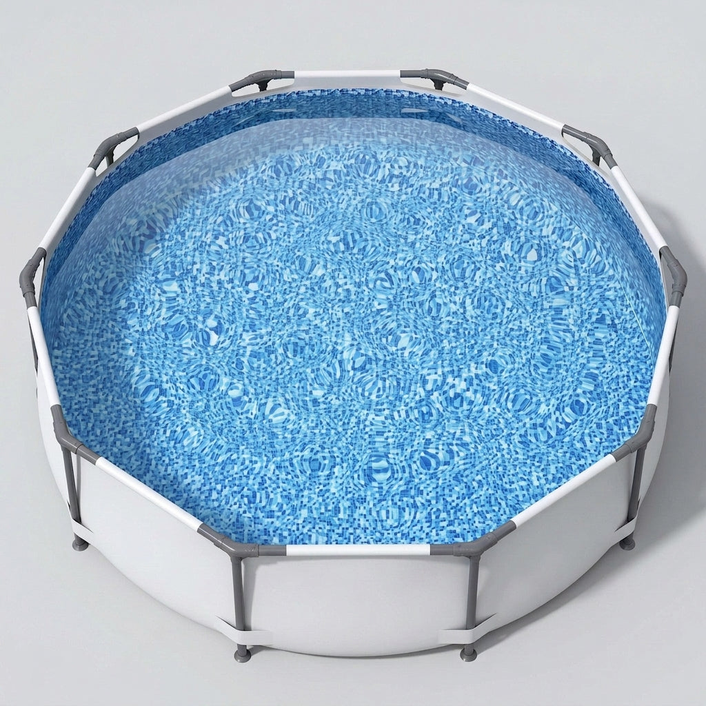 Piscina 10ft sobre el suelo para jardín - agua cristalina