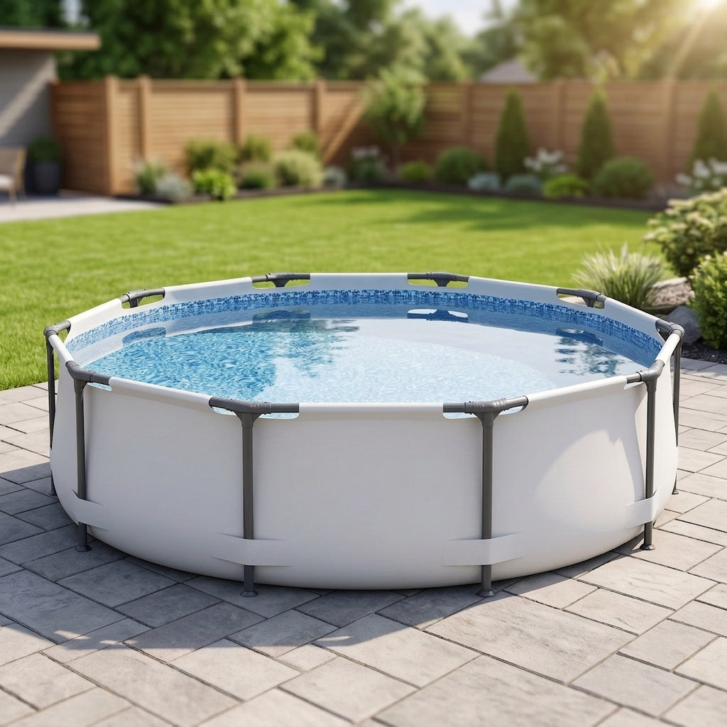 Piscina redonda con sistema FrameLink - durabilidad superior