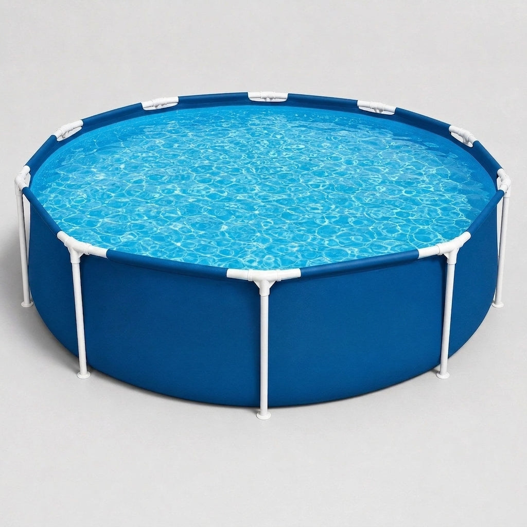 Piscina familiar 8ft estructura acero - fácil montaje en jardín