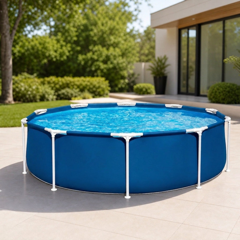 Piscina sobre el suelo con bomba filtradora - para niños y adultos