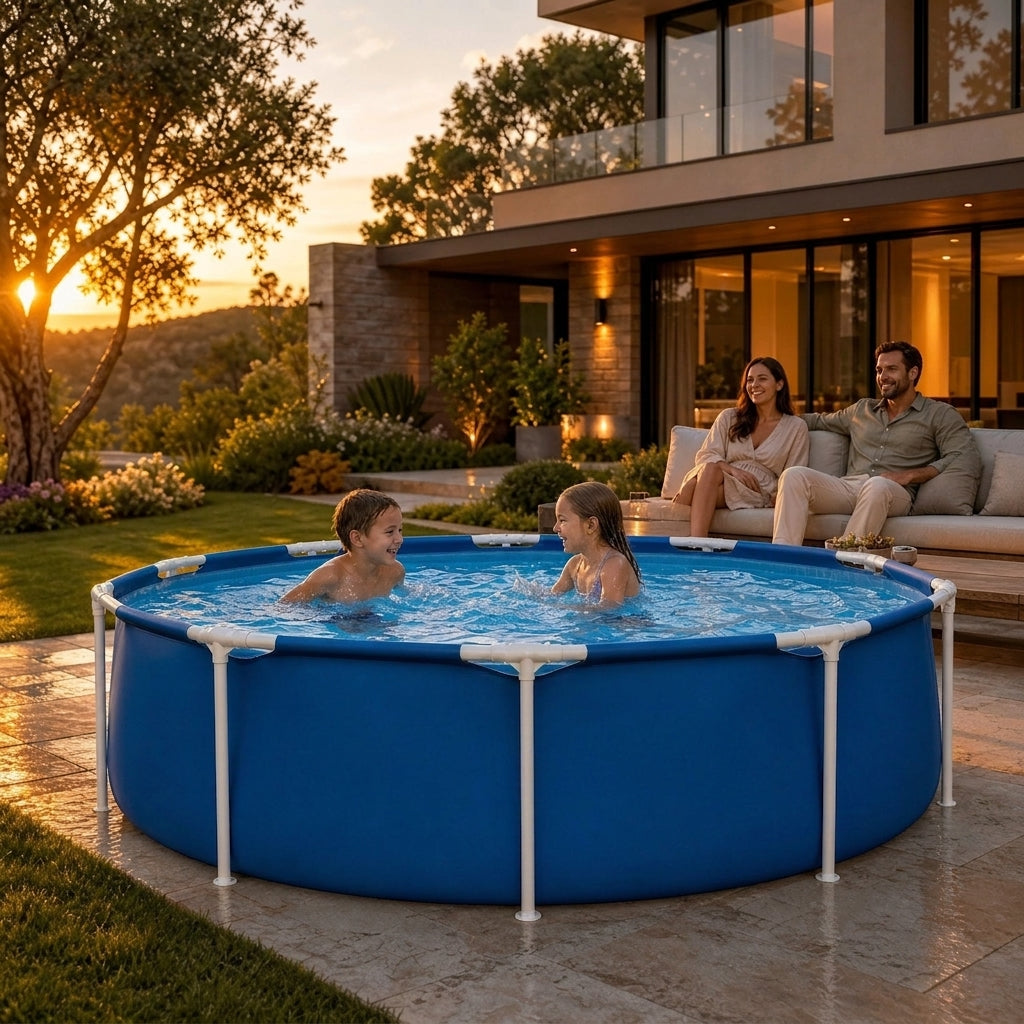Piscina 244cm sobre el suelo - válvula de desagüe integrada