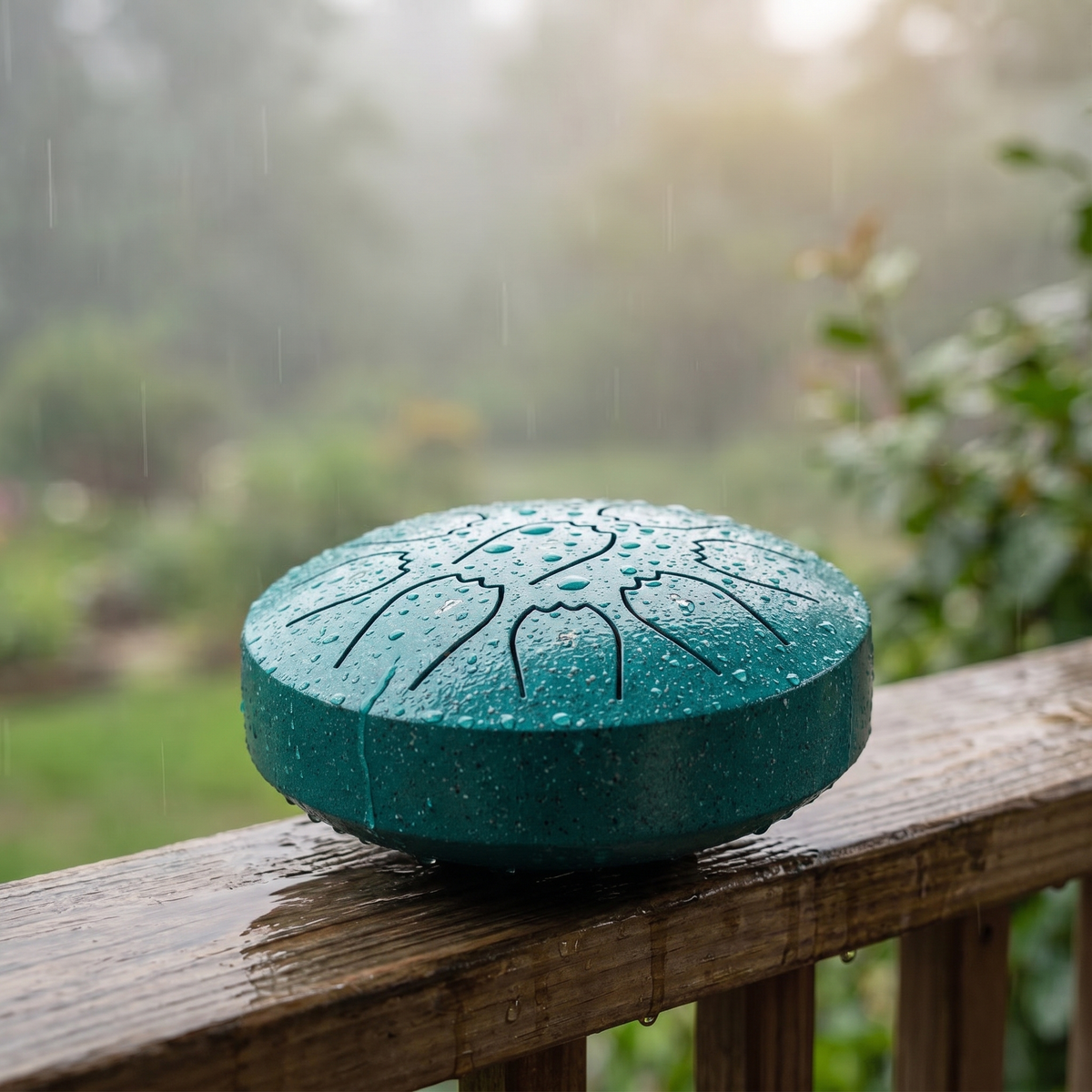Tambor de Acero Tipo Rain Drum, Escala Pentatónica 432Hz para Meditación