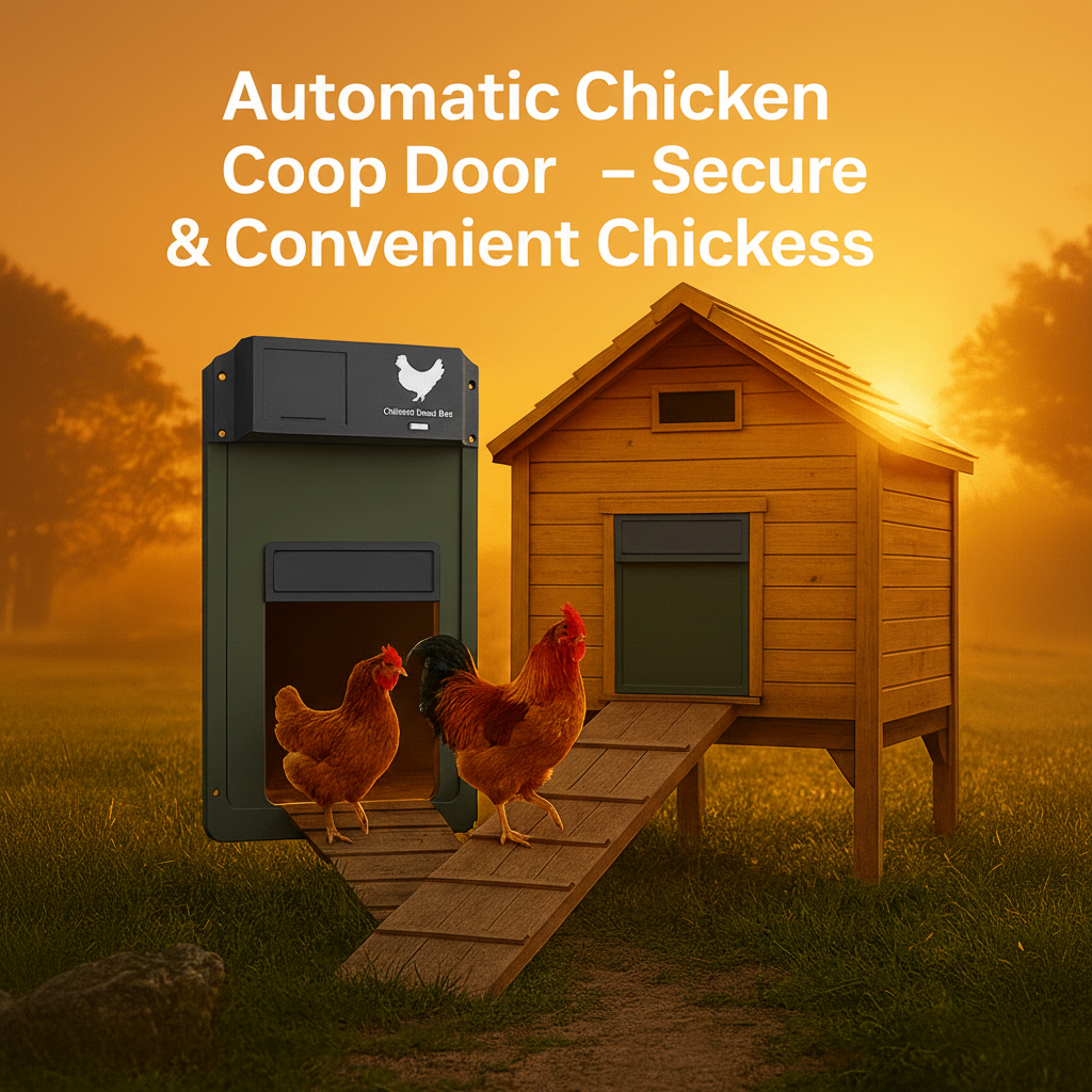 Puerta Automática para Gallinero con Sensor de Luz y 3 Colores