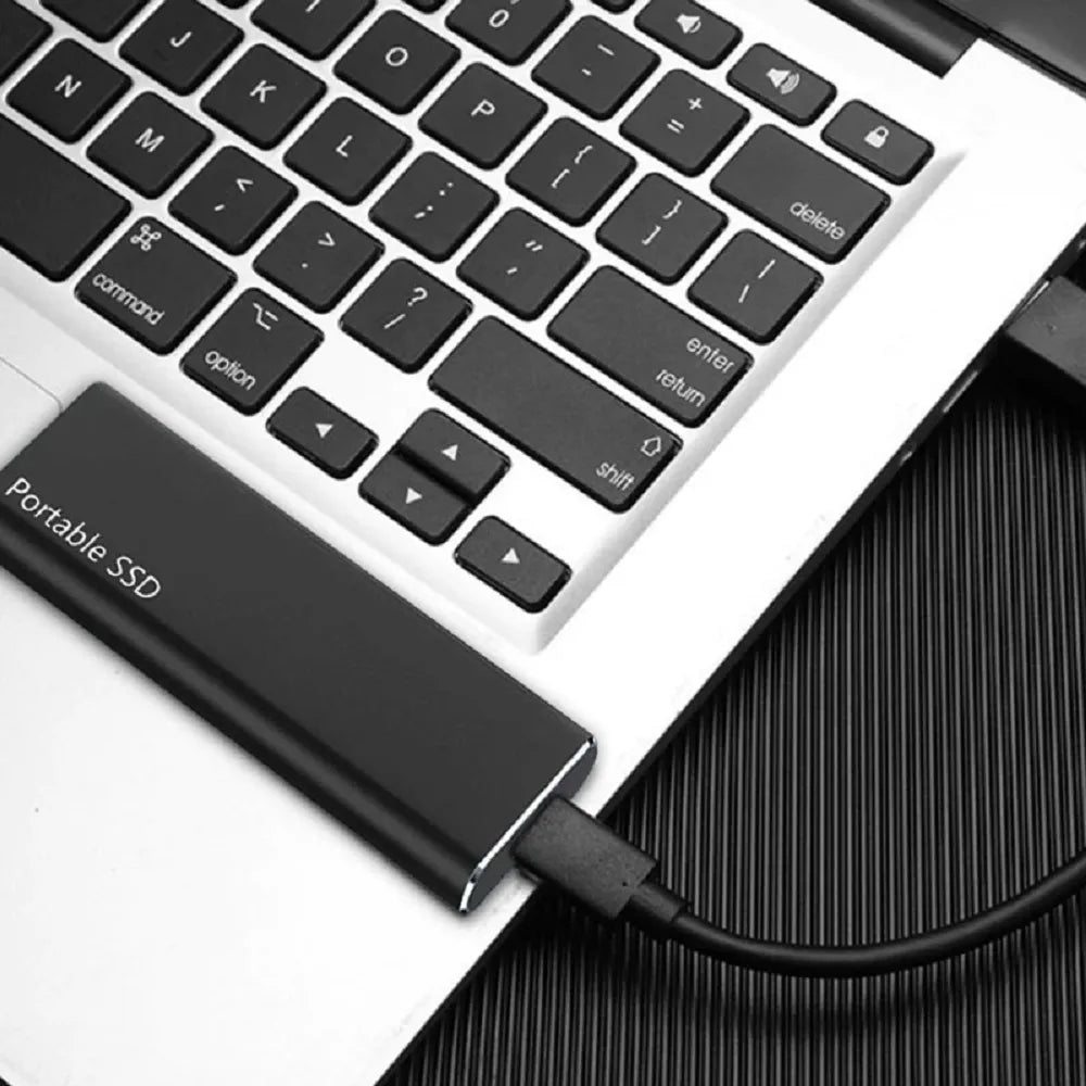 DataSec 4 TB Disco Duro Externo - Almacenamiento Ultra Delgado USB-C