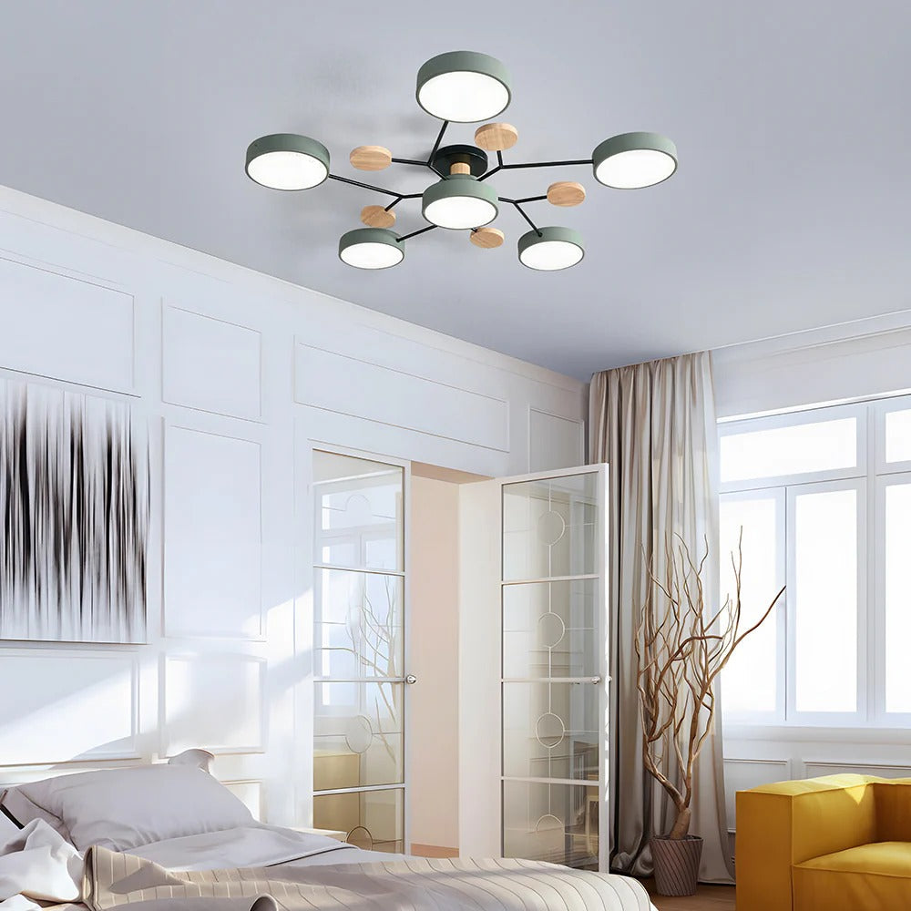 LED-plafondlamp met 4 tot 7 lampen en instelbare kleurtemperatuur