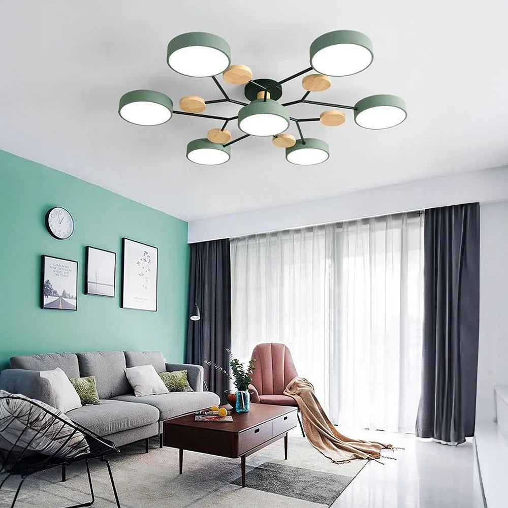 LED-plafondlamp met 4 tot 7 lampen en instelbare kleurtemperatuur