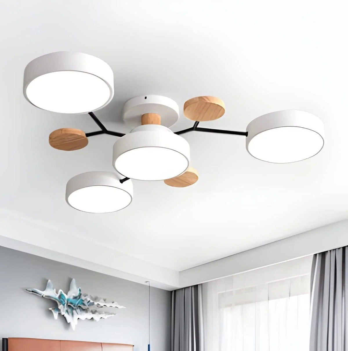 LED-plafondlamp met 4 tot 7 lampen en instelbare kleurtemperatuur