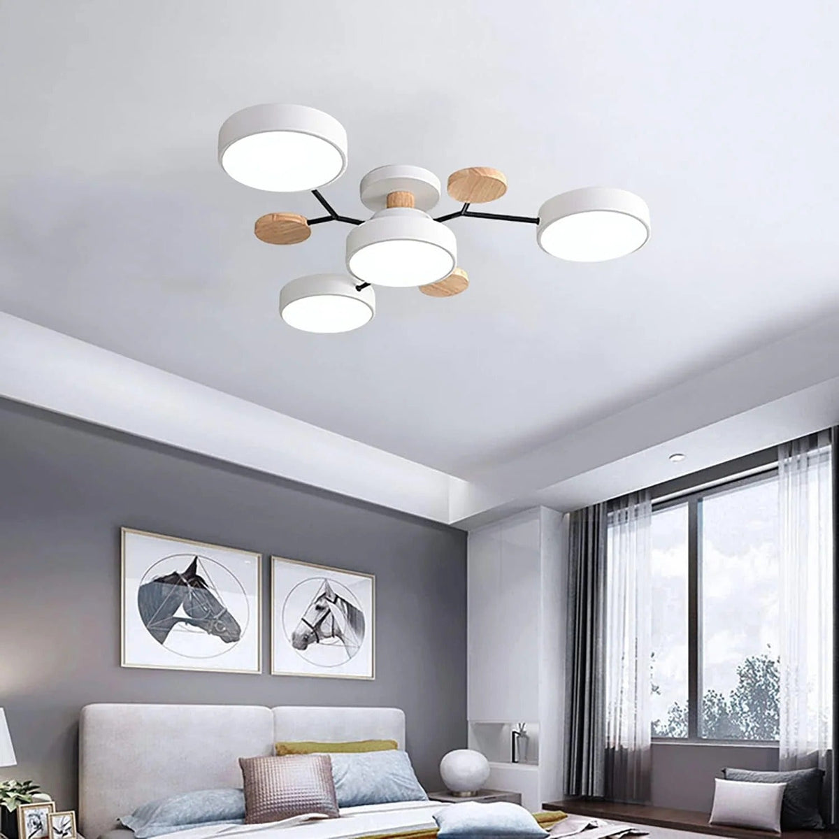 LED-plafondlamp met 4 tot 7 lampen en instelbare kleurtemperatuur