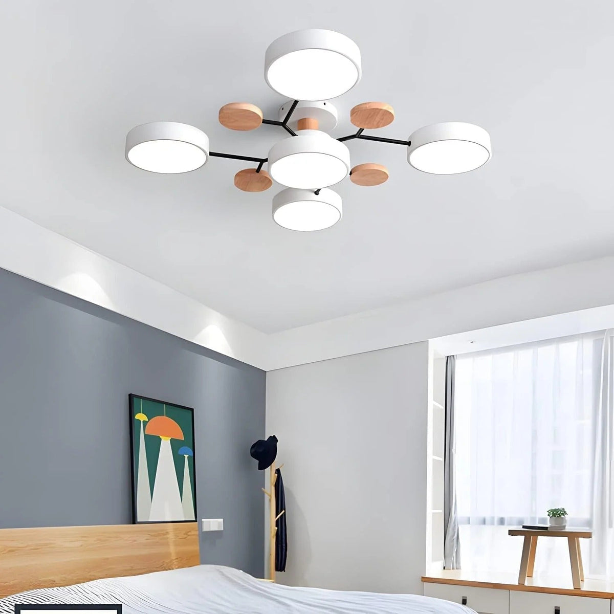 LED-plafondlamp met 4 tot 7 lampen en instelbare kleurtemperatuur
