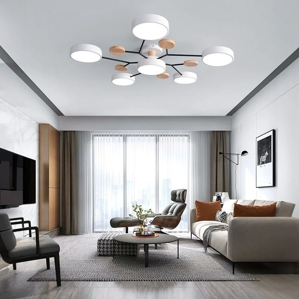LED-plafondlamp met 4 tot 7 lampen en instelbare kleurtemperatuur
