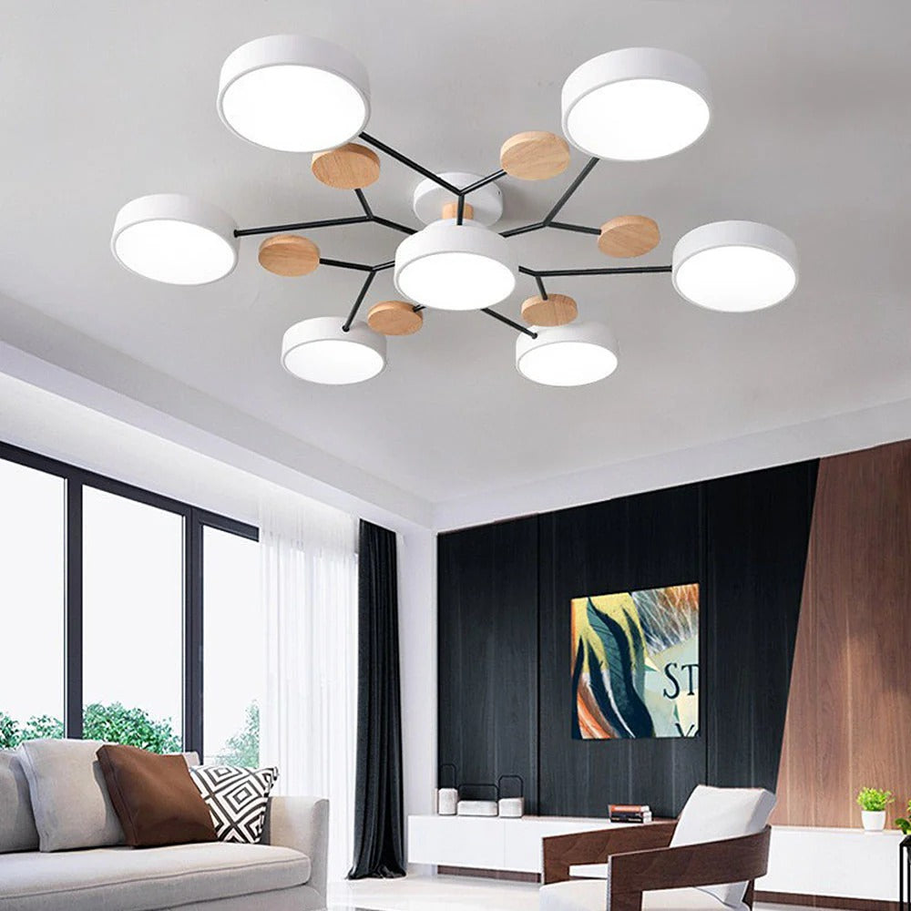 LED-plafondlamp met 4 tot 7 lampen en instelbare kleurtemperatuur