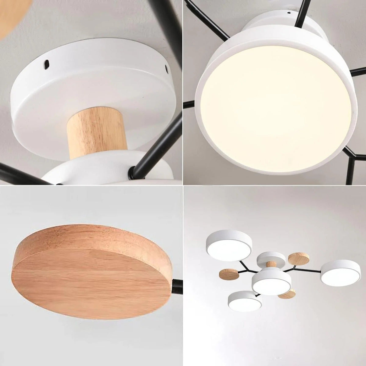 LED-plafondlamp met 4 tot 7 lampen en instelbare kleurtemperatuur
