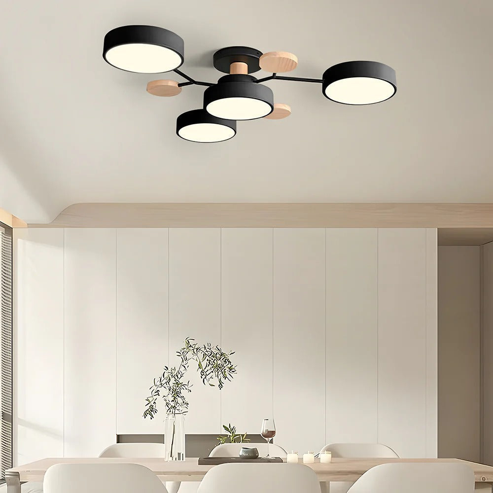 LED-plafondlamp met 4 tot 7 lampen en instelbare kleurtemperatuur