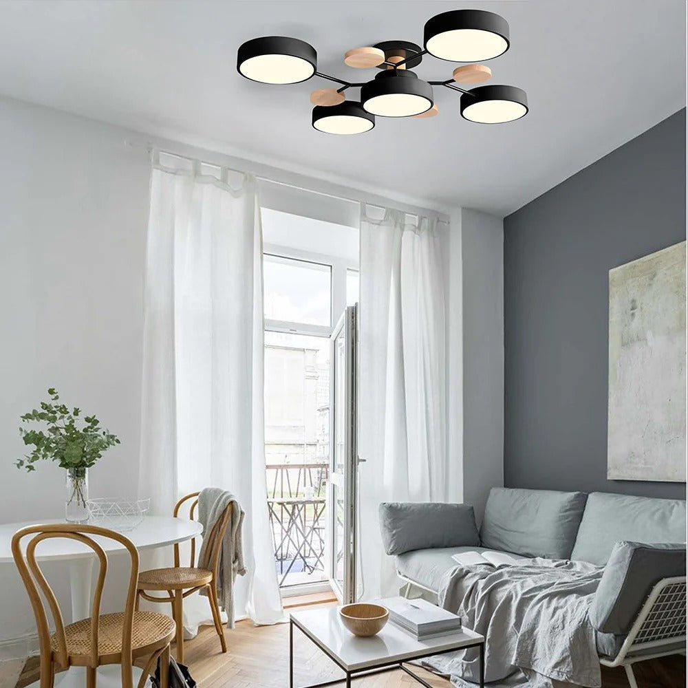 LED-plafondlamp met 4 tot 7 lampen en instelbare kleurtemperatuur