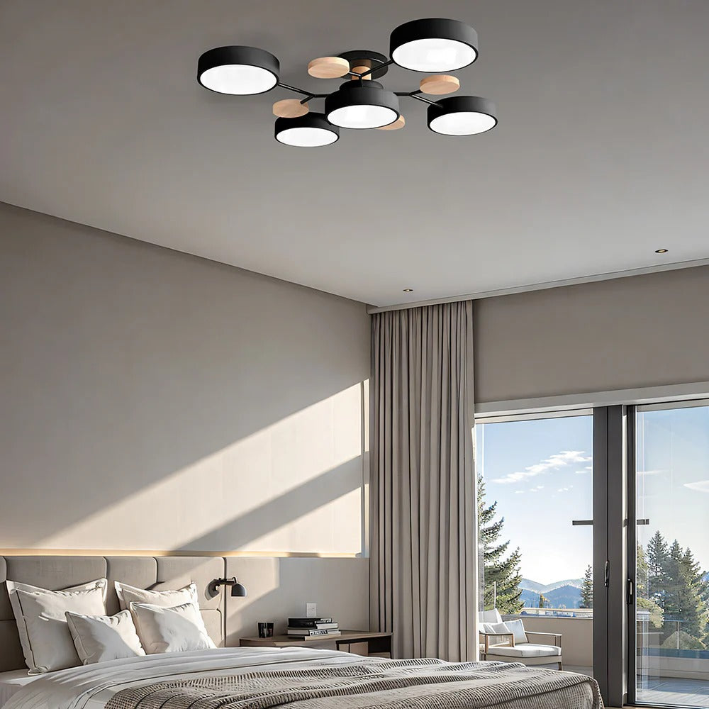 LED-plafondlamp met 4 tot 7 lampen en instelbare kleurtemperatuur